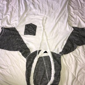 Short sleeve hoodie shirt